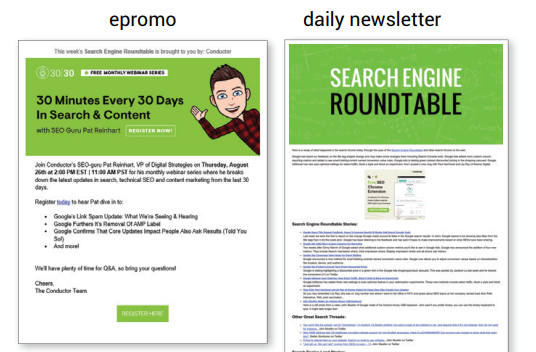 Example newsletters